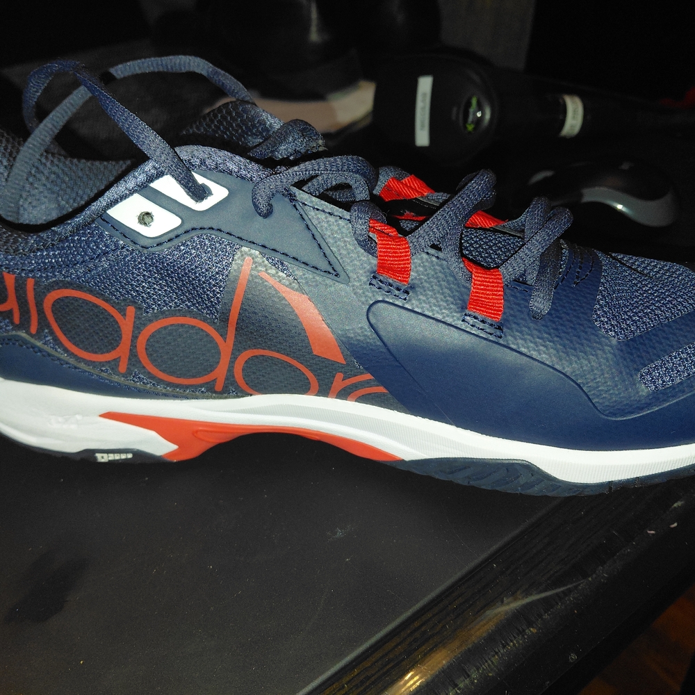 Diadora Navy and Red Sneakers - Picture 4 of 5